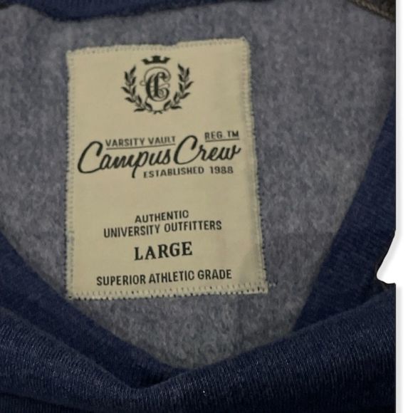 Campus Crew sweatshirt size Large - Picture 4 of 6